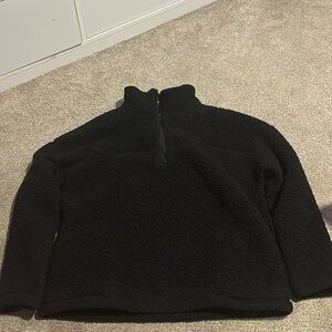 black sherpa jacket